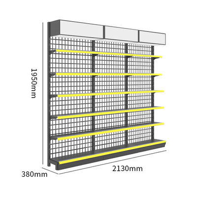 Koudgewalste staalstructuur Retail-plank systeem voor supermarkt 30 - 80 kg/laag