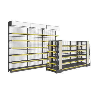 Koudgewalste staalstructuur Retail-plank systeem voor supermarkt 30 - 80 kg/laag
