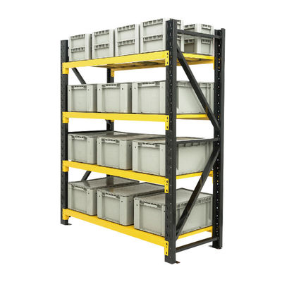 Op maat gemaakte koudgewalste stalen magazijnmetalen rekken met een capaciteit van 1000 - 4000 kg per laag