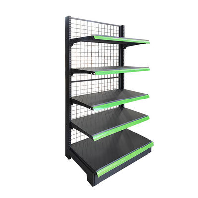 Stabiel supermarktplank met een laadvermogen van 30-80 kg/laag en koudgewalst staal