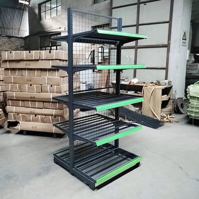 Stabiel supermarktplank met een laadvermogen van 30-80 kg/laag en koudgewalst staal