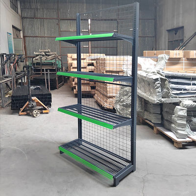 Stabiel supermarktplank met een laadvermogen van 30-80 kg/laag en koudgewalst staal