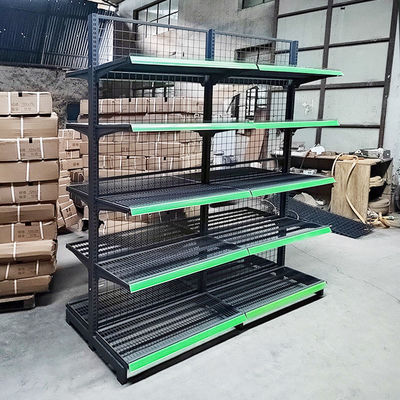 Stabiel supermarktplank met een laadvermogen van 30-80 kg/laag en koudgewalst staal