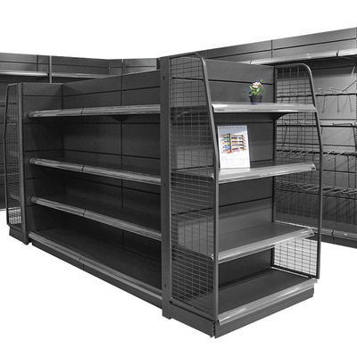 Moderne stijl supermarkt rek systeem kruideniersrak rek met aangepaste kleur