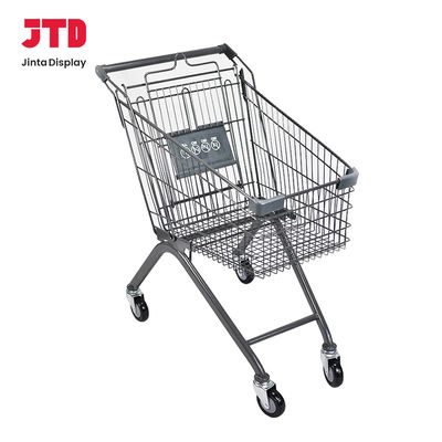 Een handige, stevige metalen winkelwagen voor een soepele winkelervaring
