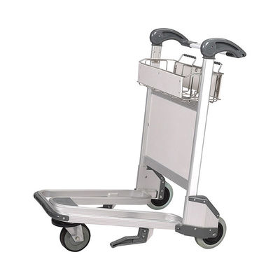 Gepolijste luchthaven bagage trolley met metalen constructie en 50-200kg capaciteit