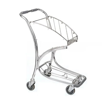 Praktische bagagewagens met stevige rubberen wielen en een duurzaam metalen frame
