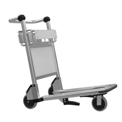 Sterke rubberen wielen luchthaven bagagewagen voor zware bagage 50-200KG capaciteit