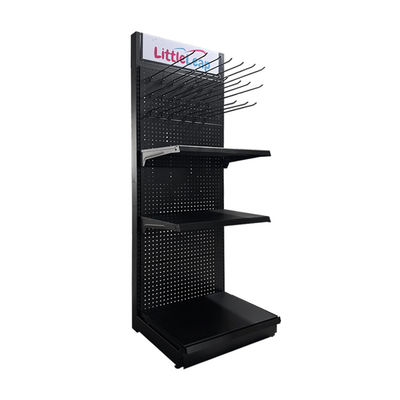 Metalen gereedschapsmonitorrek voor kruidenierswinkel Perforated Back Panel Pegboard Hardware Display Rack