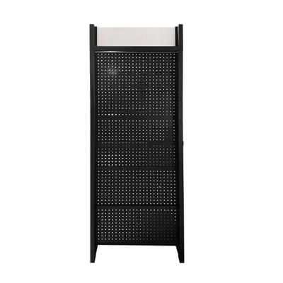 Metalen gereedschapsmonitorrek voor kruidenierswinkel Perforated Back Panel Pegboard Hardware Display Rack