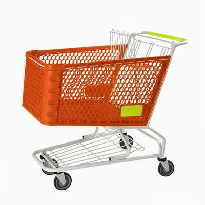 Custom Logo Printing Plastic Trolley Basket Duurzaam Lichtgewicht Voor Retail