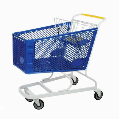 Custom Logo Printing Plastic Trolley Basket Duurzaam Lichtgewicht Voor Retail