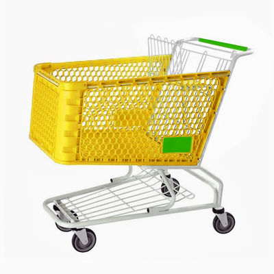 Custom Logo Printing Plastic Trolley Basket Duurzaam Lichtgewicht Voor Retail