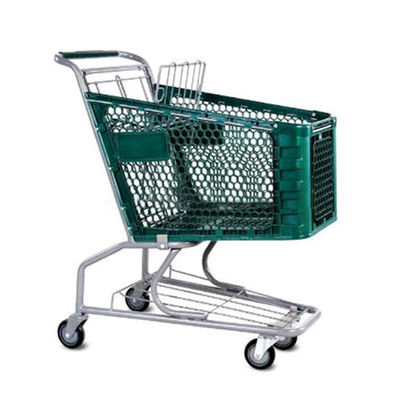 4 wielen plastic winkelwagen supermarkt winkelwagen draagbare handwagens