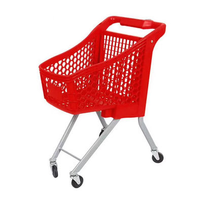 4 wielen plastic winkelwagen Makkelijk te verplaatsen supermarkt Kinderwinkelmandje
