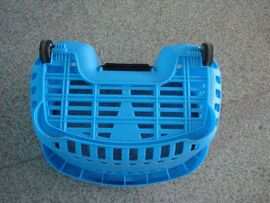 55L plastic het Winkelen Mand met Handvattenoem het Openen