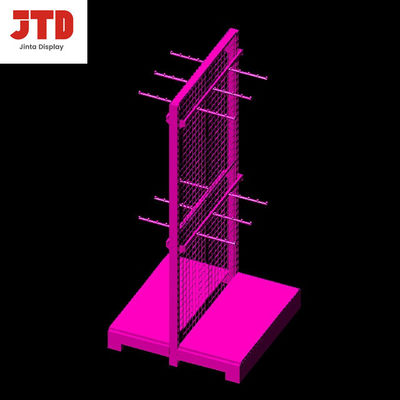 SGS Gondelvertoning die 1500mm Zwarte Draadplank met Haken opschorten