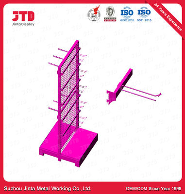 SGS Gondelvertoning die 1500mm Zwarte Draadplank met Haken opschorten