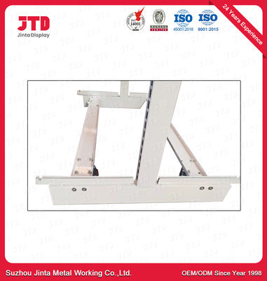 80kg draagbare Planken op Wielen 1200mm Poederdeklaag