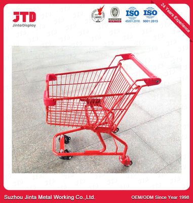 60L het Metaal van kinderen het Winkelen Karretje 45kg Mini Metal Shopping Cart
