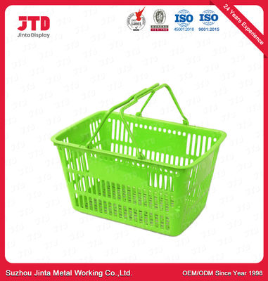 Van de het Karretjemand 28L van HDPP Plastic de Kruidenierswinkelmanden met Handvatten