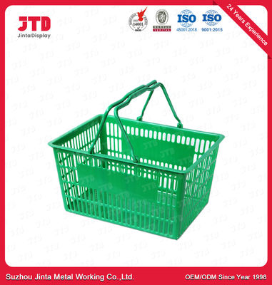 Van de het Karretjemand 28L van HDPP Plastic de Kruidenierswinkelmanden met Handvatten
