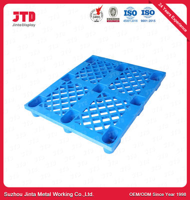 Op zwaar werk berekend HDPE Plastic het Pakhuis van de Pallet Blauw Kleur het Rekken Gebruik