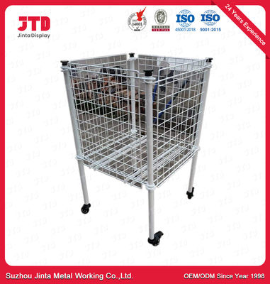 Mini Square Shape Wire Display-het Opschorten met Wielenhoogte 900mm