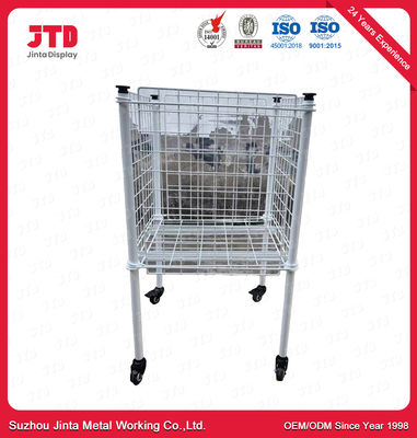 Mini Square Shape Wire Display-het Opschorten met Wielenhoogte 900mm